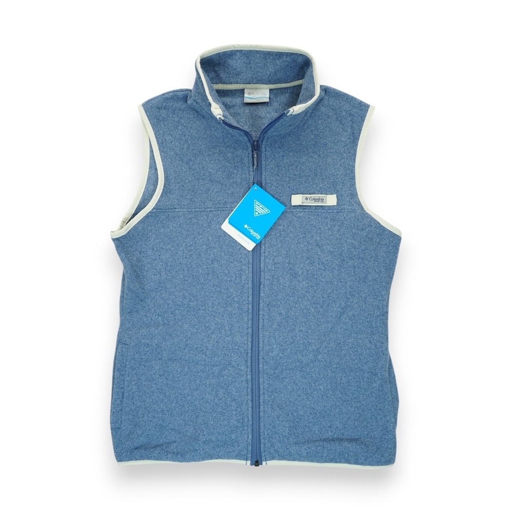 NWT COLUMBIA Sportswear PFG Fishing HARBORSIDE Fleece VEST Full Zip Womens Small